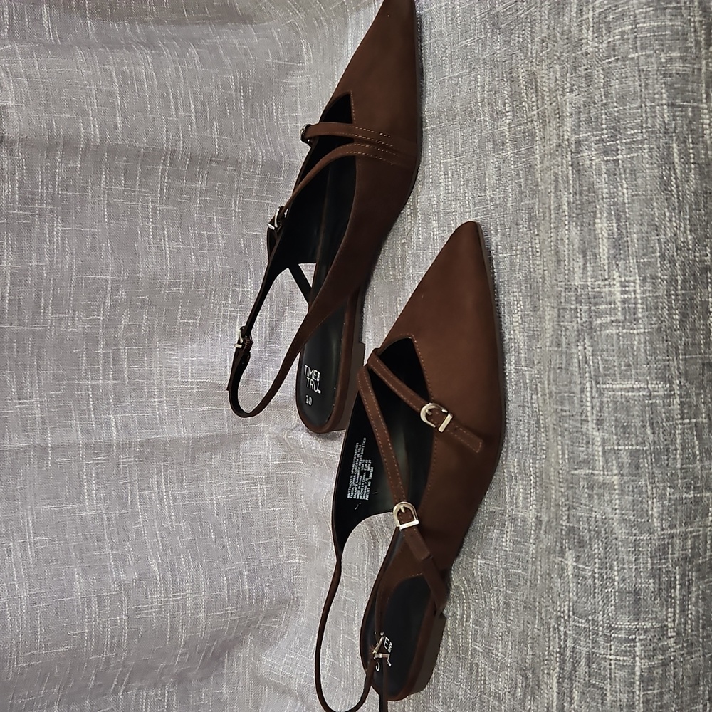 Brown Slingback Heels - Picture 4 of 7